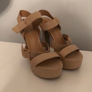 Lauren Conrad Nude strap Heels